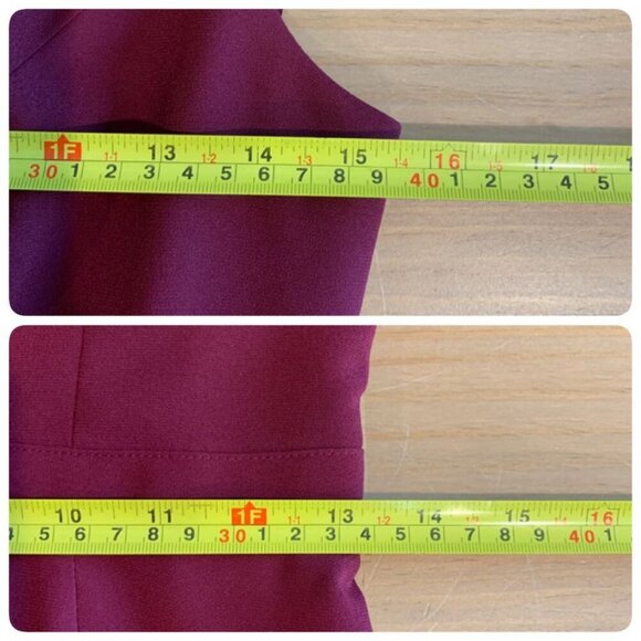 Dress The Population Womens VIOLA Long Dress Mermaid Gown SMALL in Burgundy - Picture 10 of 11